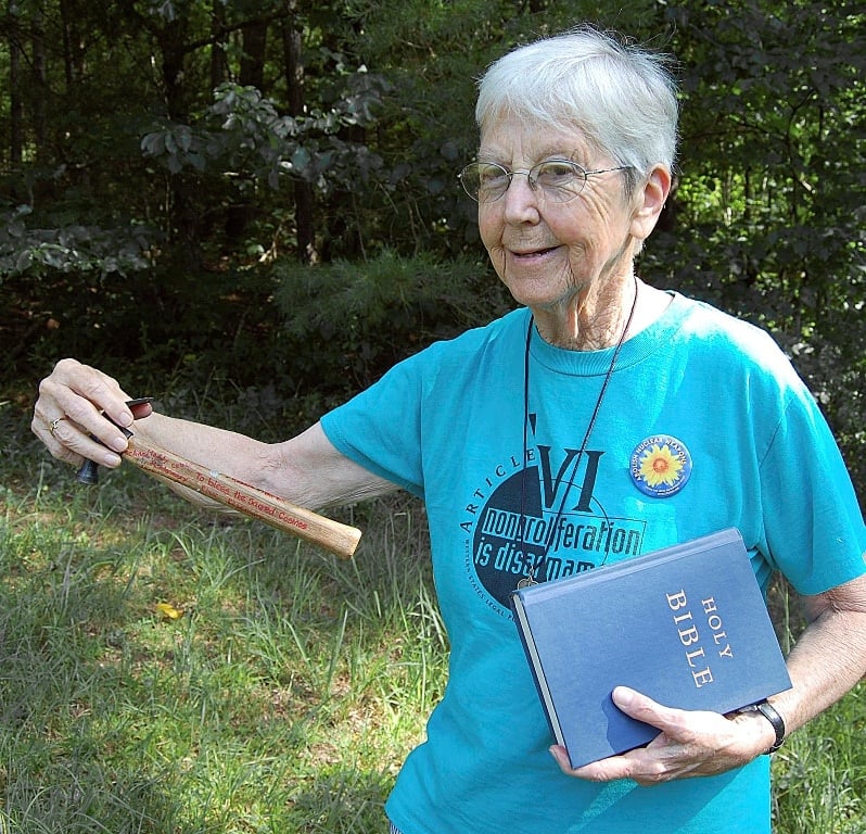 Sr Megan Rice, 85, a member of the Society of the Holy Child Jesus, is pictured in an undated photo. Photo: CNS/Transform Now Plowshares handout via Reuters