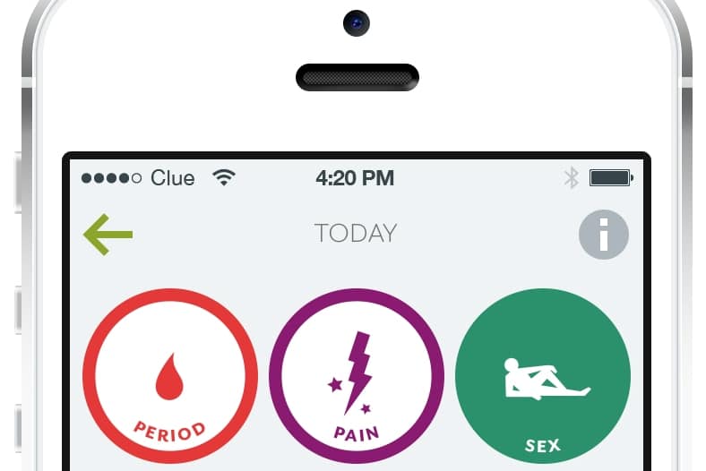 Smartphone applications such as Clue monitor a woman’s fertility cycles, helping inform couples who practice natural family planning. Photo: CNS illustration, courtesy Helloclue