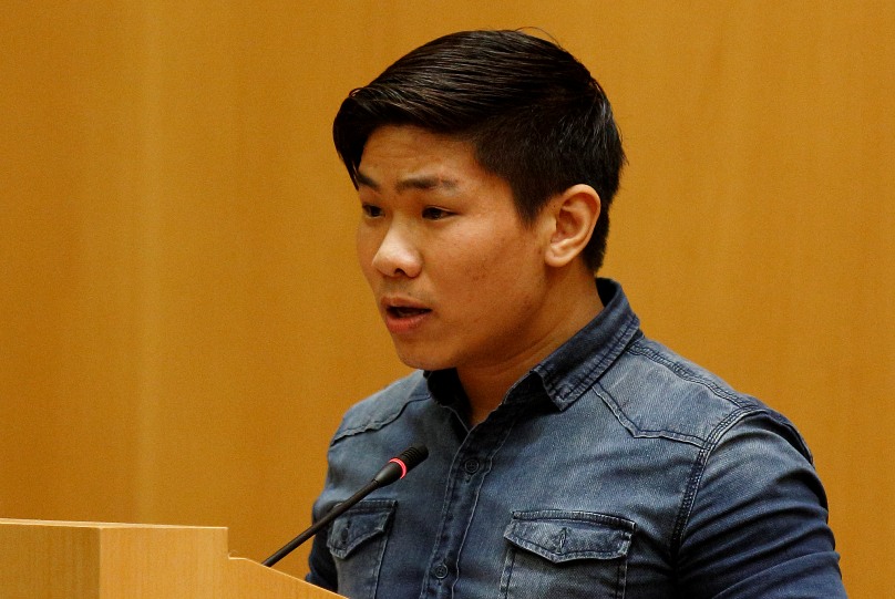 Zhang Jianqing, an immigrant to Italy who is incarcerated in Padua, also spoke at the launch, sharing the story of his conversion to Christianity. Photo: CNS