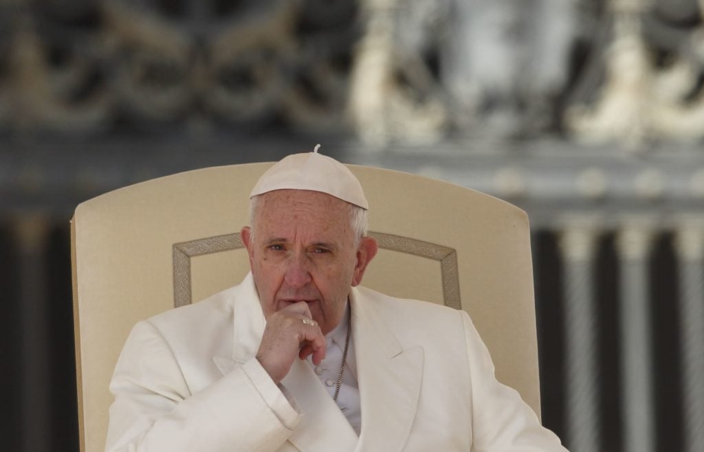 Pope Francis, pictured at St Peter's Square on 2 March, has approved changes to 11 canons in the Latin-rite Code of Canon Law. Photo: CNS/Paul Haring