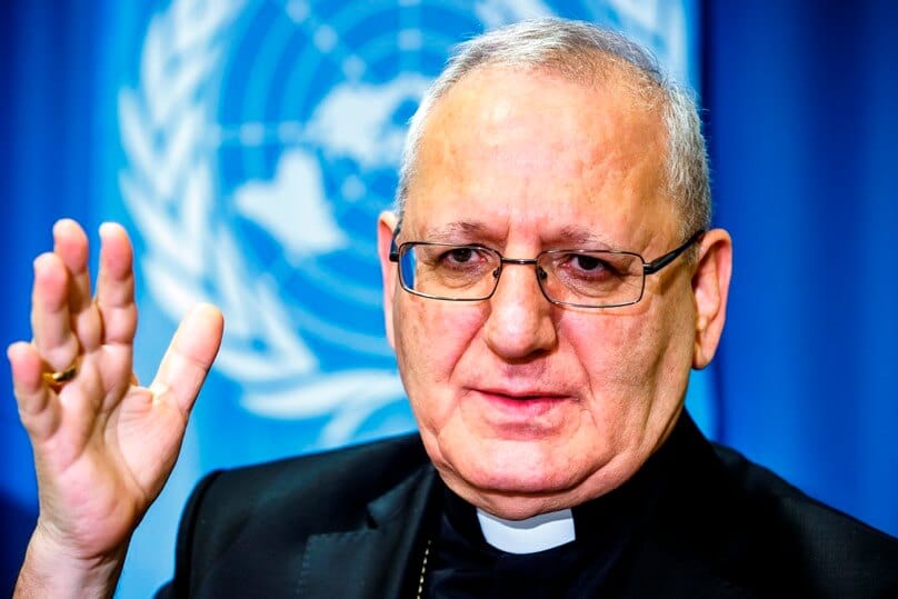 Chaldean Catholic Patriarch Louis Sako of Baghdad, pictured in a 2014 photo, urged Iraq's leaders to put an end to the "institutional, economic and security deterioration" in the country. Photo: CNS/Salvatore Di Nolfi, EPA