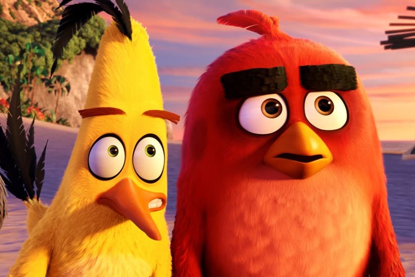 Chuck, voiced by Josh Gad, and Red, voiced by Jason Sudeikis, appear in the animated movie The Angry Birds Movie.Photo: CNS/Sony