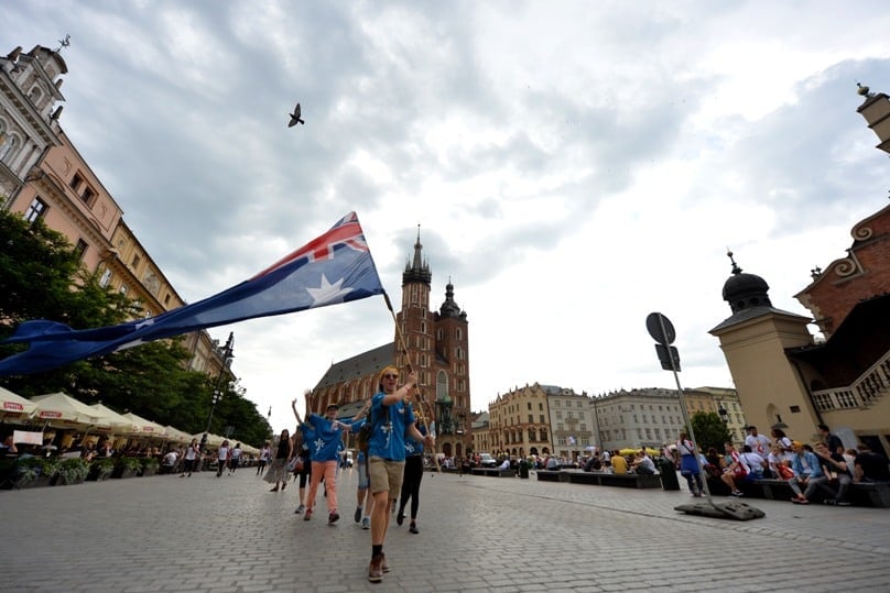 Aussie pilgrims have arrived in Krakow, Poland, for WYD16.