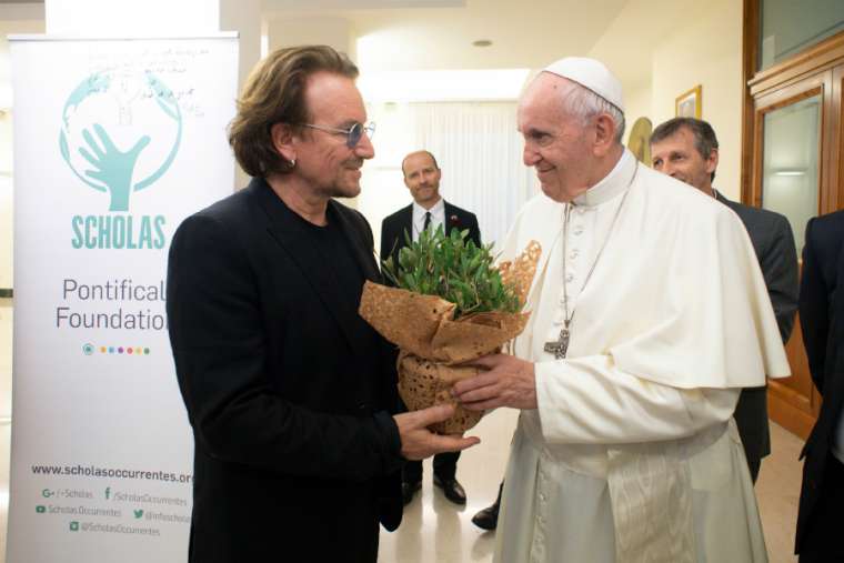 Pope Francis Meets Bono