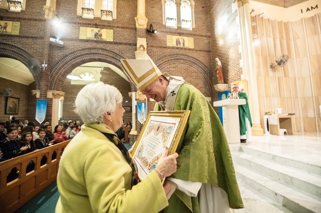  Hundreds of faithful joined Archbishop Anthony Fisher OP and Fr Christopher Slattery for the centenary of St Martha's parish, Strathfield, on 14 August. Photos: Giovanni Portelli