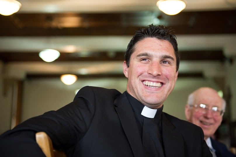 Fr Daniel McCaughan at the 2015 Vianney Dinner for clergy. Photo: Giovanni Portelli