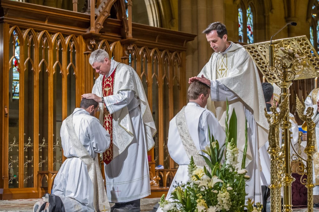 Fr Lewi Barakat and Fr Tom Stevens were ordained to the priesthood on 15 August. Photo: Giovanni Portelli