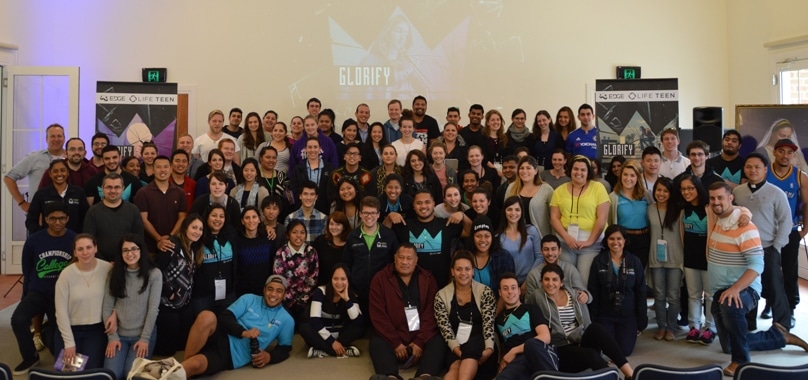 Youth leaders from around Australia who joined Catholic Youth Services and Life Teen's Steve Allgeyer and Stephen Lenahan for formation last month.