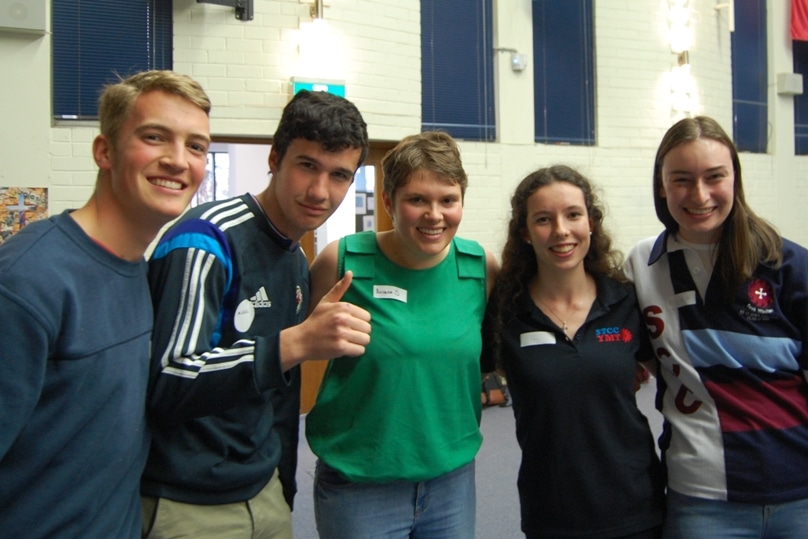 Students gathered at St Clare's College in Canberra-Goulburn on 14 September for a youth rally.