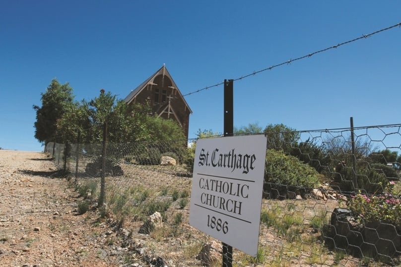 St Carthage's church at Silverton, 26kms north-west of Broken Hill, in the Wilcannia-Forbes diocese.