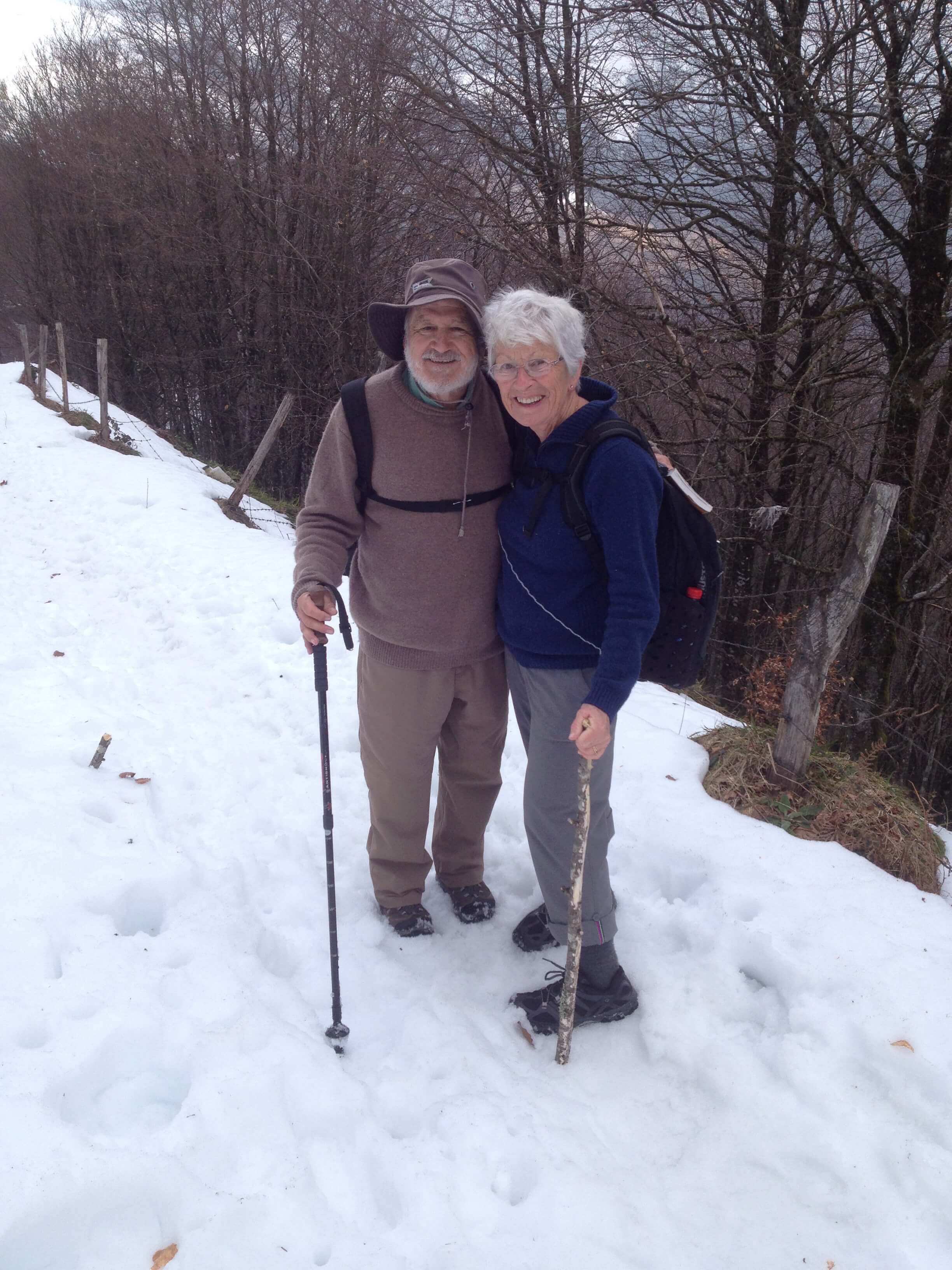 Jerard and Enda Barry endured freezing temperatures and days of rain on pilgrimage.