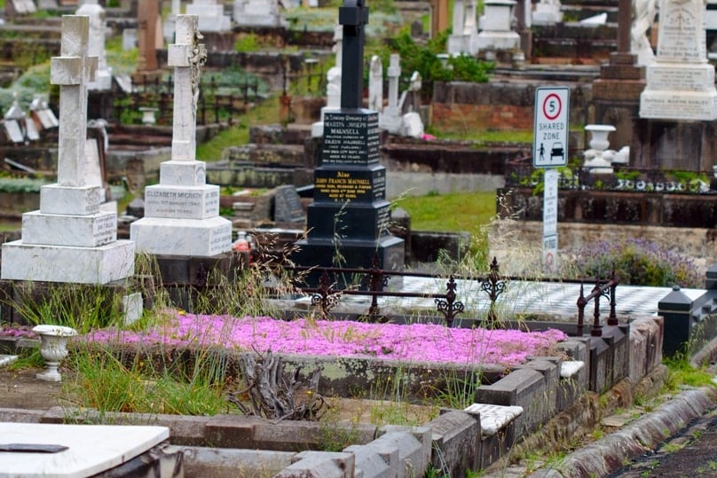 Graves at Waverley Cemetery, Syndey. Photo: Kate and Andrew