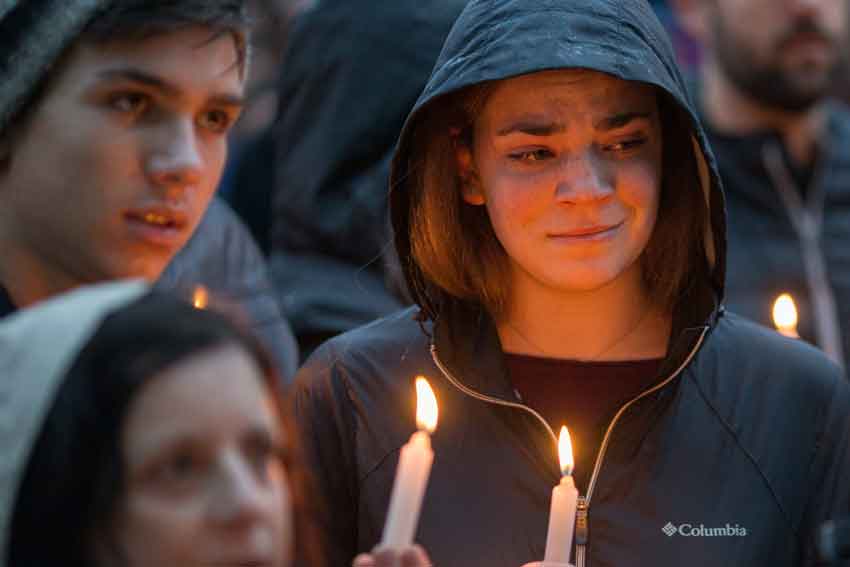 Mourners in Pittsburgh