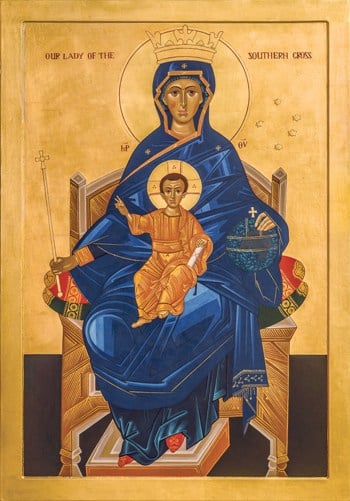 The new icon of Our Lady of the Southern Cross