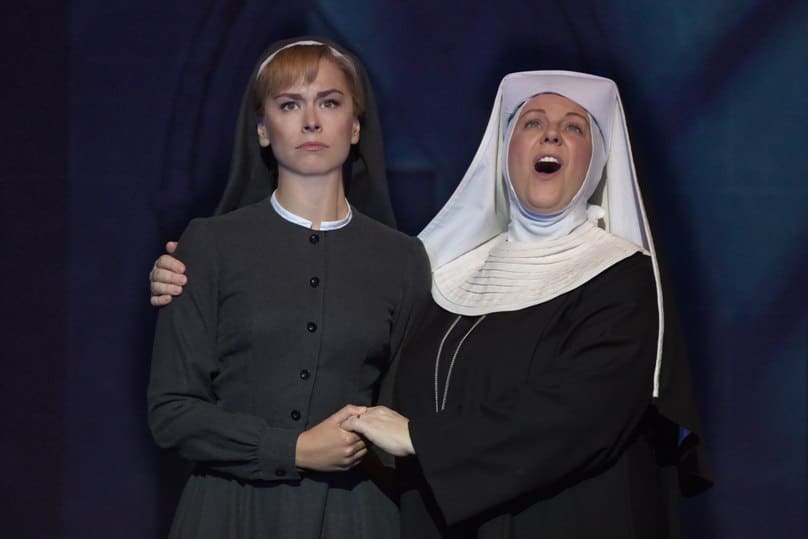 Maria and the Mother Abbess in The Sound of Music.