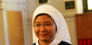 Sr Gabriela Maria Mega SV of the Sisters of Life.