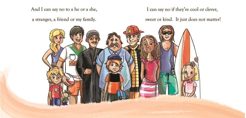 An illustration from the "child empowering" picture book Only for Me, written by Michelle Derrig and illustrated by Nicole Mackenzie. Photo: Supplied