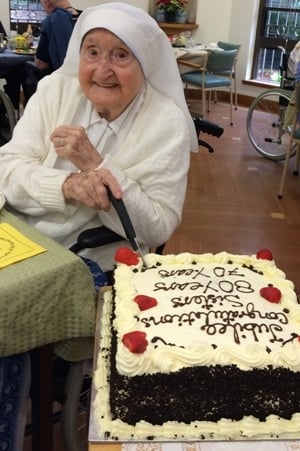 At 99 years of age, Sr Berenice Twohill has celebrated 80 years as a Daughter of Our Lady of the Sacred Heart.