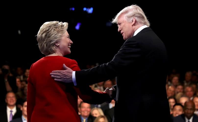 Much of a muchness: US presidential candidates Hillary Clinton and Donald Trump. Photo: CNS