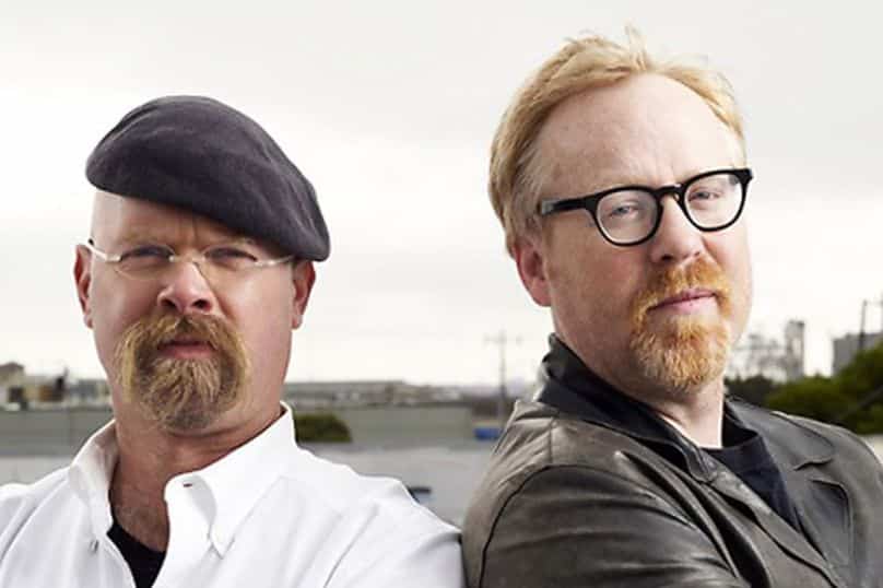 Adam Savage and Jamie Hyneman, hosts of Mythbusters, which aired its final episode in March.