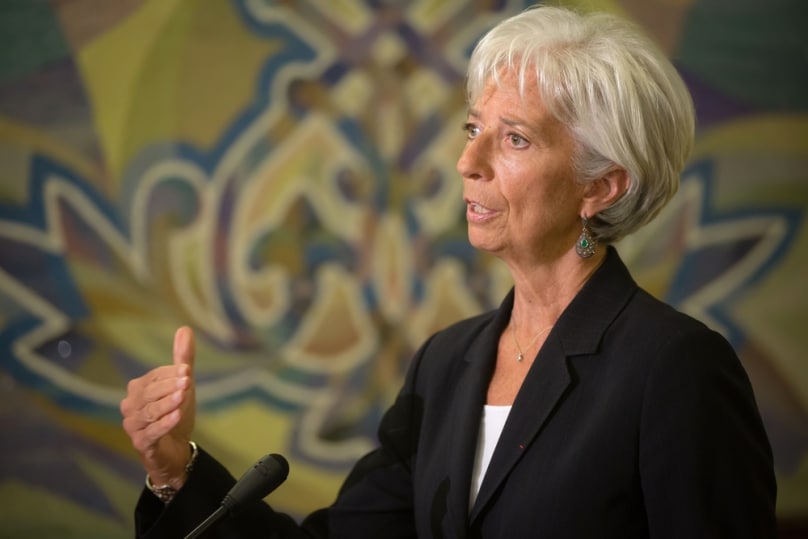 Christine Lagarde, managing director of the International Monetary Fund, during a meeting with President of Ukraine Petro Poroshenko in Kiev in September. Photo: Drop of Light/Shutterstock