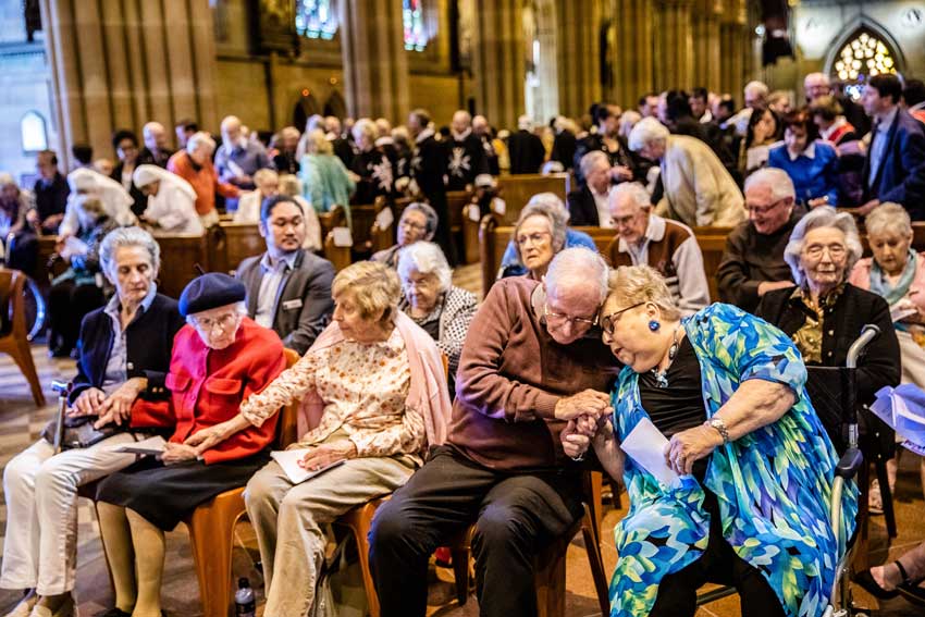 Congregation in St Mary's Cathedral