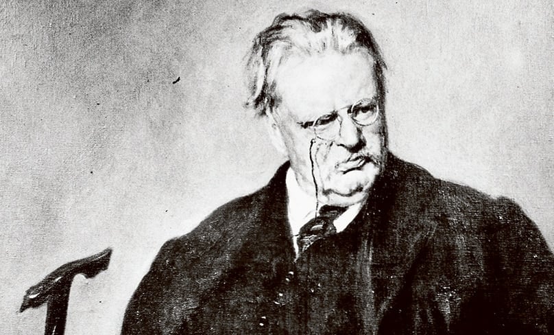Chesterton’s gift for grasping paradox appears to have enabled him to enter more deeply into what seem like impenetrable mysteries than many others. Photo: CNS/John Carroll University