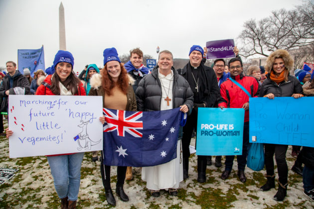 WYD pilgrims at March for Life
