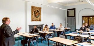 A class in session at CIS’s leafy Strathfield campus. The new course on Canon Law will be especially useful for parishes and schools. Photo: Alphonus Fok