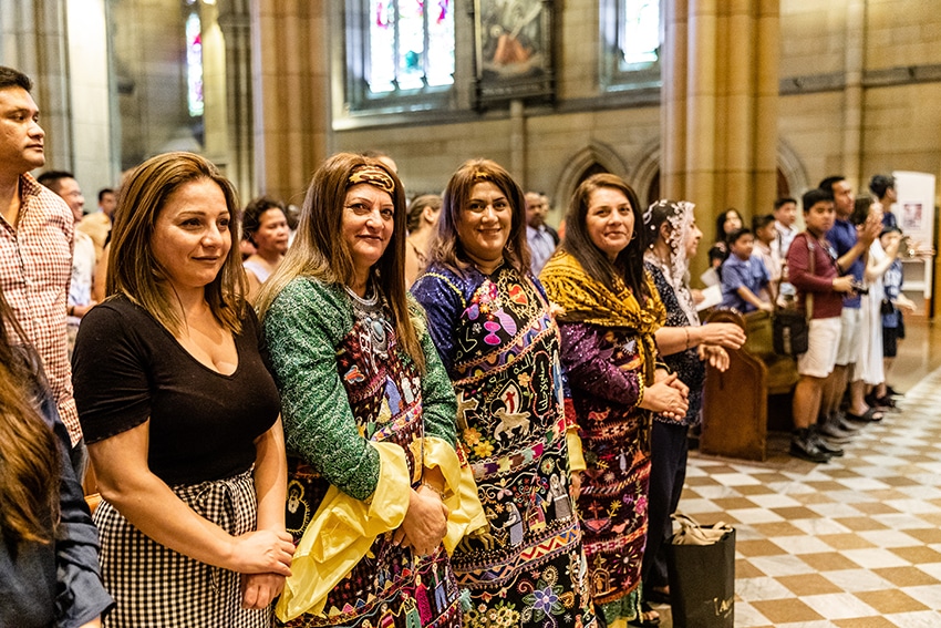 Women at Multicultural Mass