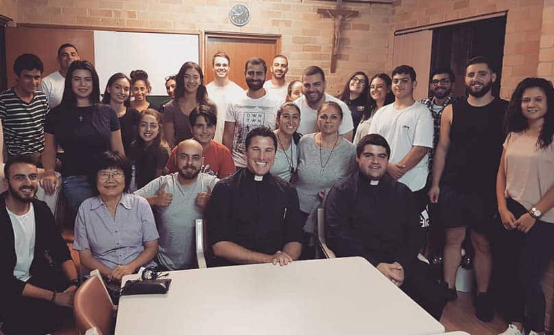 More than 25 young adults from across Sydney gathered at the St Felix de Valois in Bankstown for catechesis with Our Lady Star of the Sea assistant priest, Father Daniel McCaughan. Photo: St Felix de Valois Bankstown