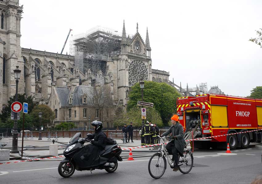 Notre Dame Cathedral after fire