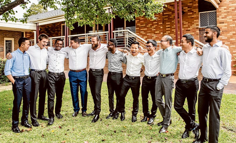 The 2019 first year students at the Good Shepherd Seminary at Homebush. Photo: Alphonsus Fok