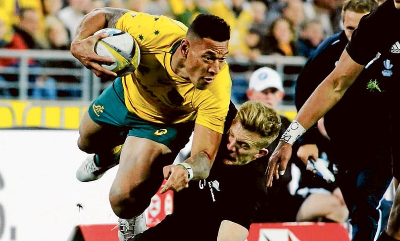 Israel Folau at the 2017 Rugby Championship. Photo: Flickr/www.davidmolloyphotography.com