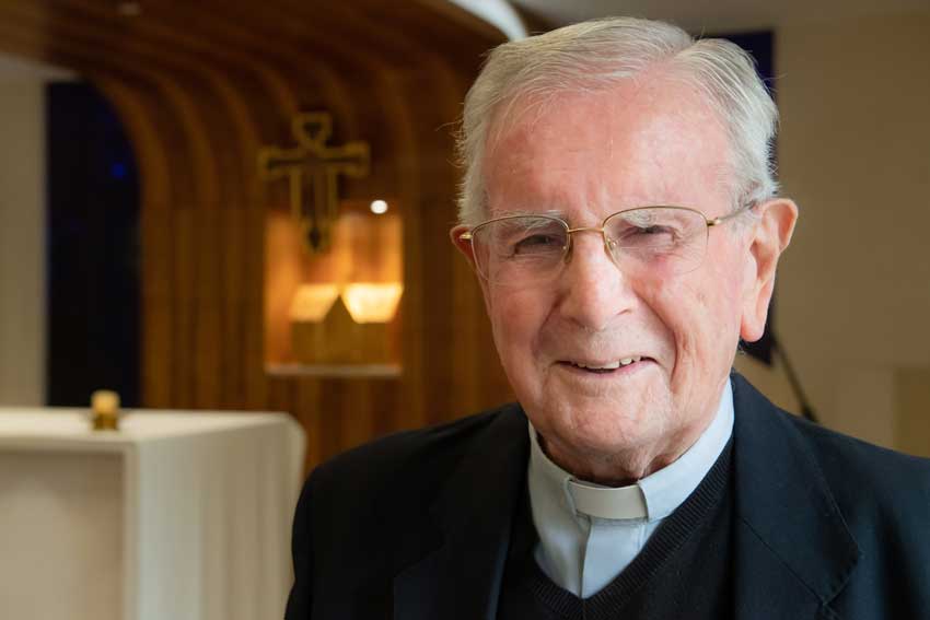 Monsignor Mullins inspiring priest
