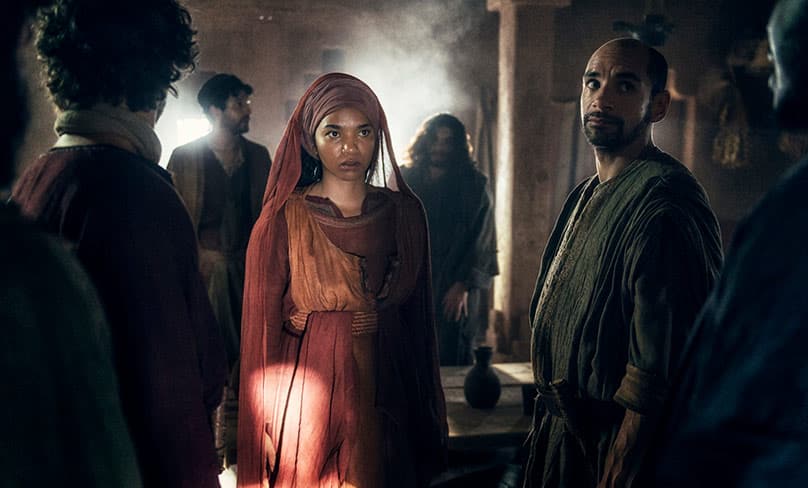 Chipo Chung as Mary Magdalene in a scene from the 12-part NBC-TV series titled "A.D. The Bible Continues". Photo: CNS photo/NBC