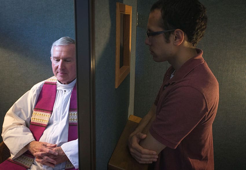 Although Perrottet and Keneally are both Catholics, she doesn't agree with his views on protecting the Seal of Confession for priests confessing to abuse. Photo: CNS, Chaz Muth