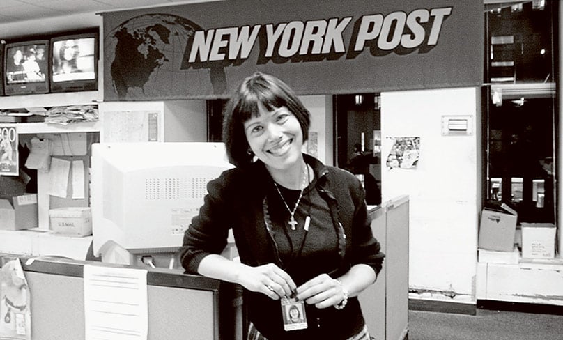 Dawn Eden as a rock music journalist for the New York Post. Photo: Dawn Eden Goldstein