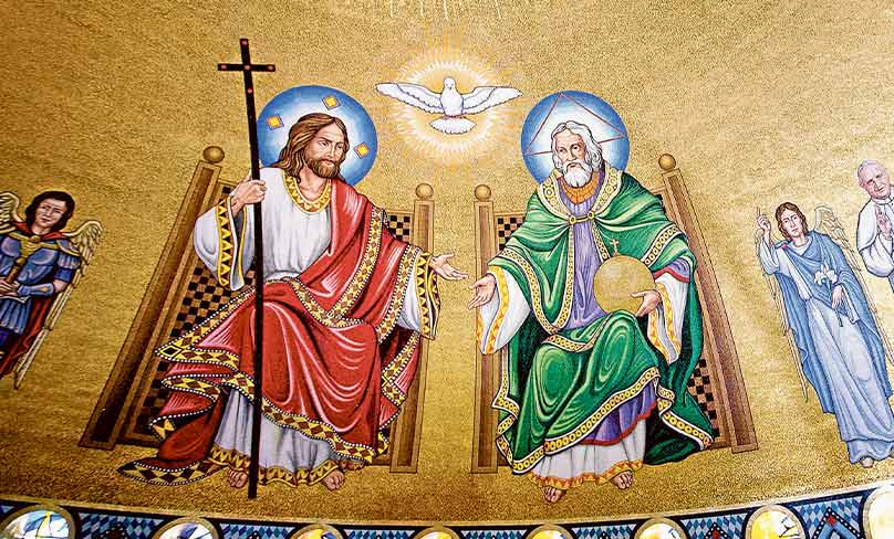 As the Catechism teaches, the family is the first icon of the Trinity, and it is why it is called the ‘domestic Church’. Photo: CNS/Tyler Orsburn