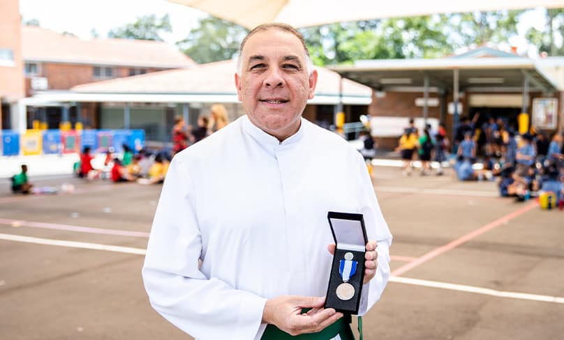 Br Nicholas Harsas 30 years in education - It's the children that makes teaching so enjoyable for me. PHOTO: Alphonsus Fok