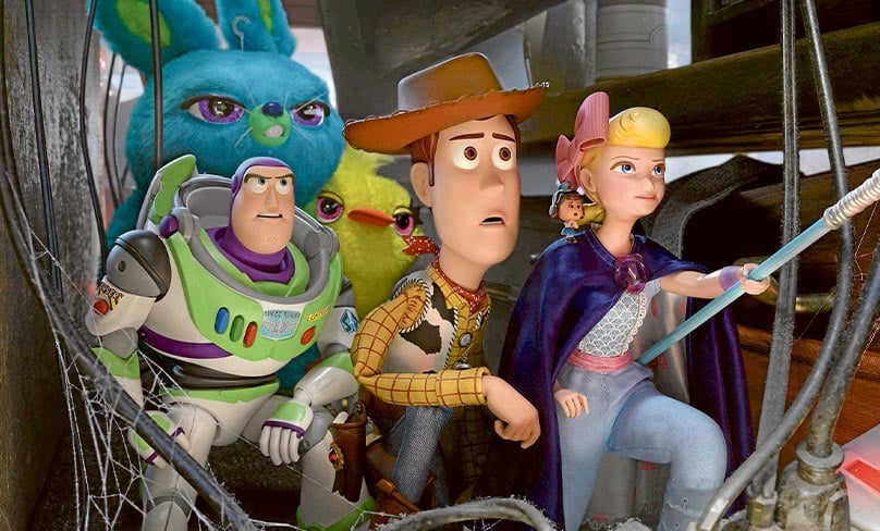 Ready for trouble: Buzz Lightyear, Woody and Bo are all back – plus more – in Toy Story 4. Photo: CNS/Disney