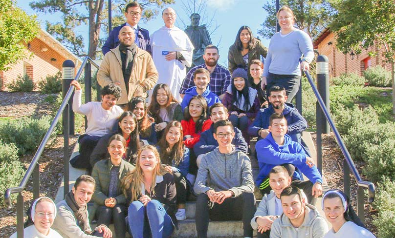 Uni students on retreat at the Benedict XVI Centre at Grose Vale.