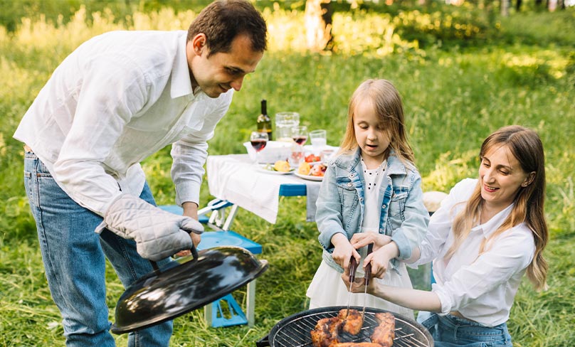 Make Dad even happier by letting him play grill master.