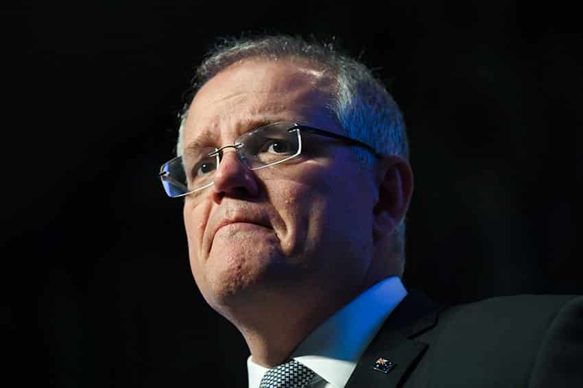 Five rogue Liberal MPs have “blindsided” Prime Minister Scott Morrison by voting with Labor on the Religious Discrimination Bill. Photo: AAP, Lukas Coch