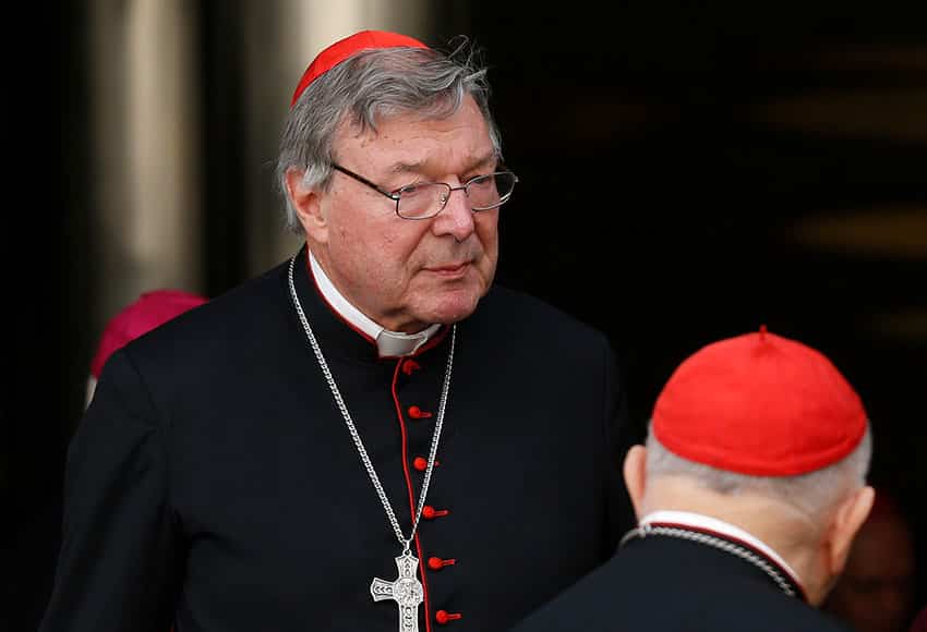 Cardinal George Pell is pictured during the extraordinary Synod of Bishops on the family at the Vatican in this 2014, file photo. Photo: CNS, Paul Haring