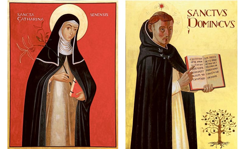 The icons of St Catherine of Siena and St Dominic were both written by Michael Galovic. Photo: Brian Walker