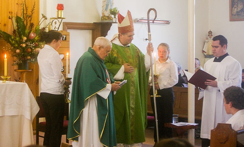 Fr Bob is ordained at St Patrick's Cathedral in Parramatta at the age of 71. Photo: Supplied