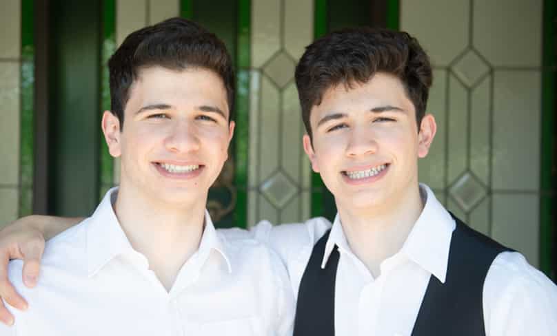 Identical twins Paul and Frank Barbara has a gift for performing hip hop with humour. Photo: Giovanni Portelli