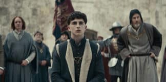 Timothée Chalamet stars as the young King Henry V in Netflix’s The King. Photo: Netflix