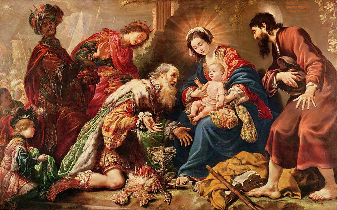 The Adoration of the Magi is depicted in this 17th-century painting by French artist Claude Vignon. Photo: CNS/Bridgeman Images